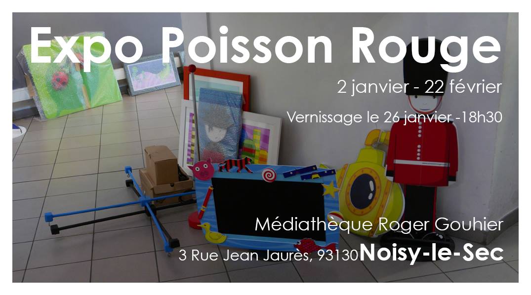Poisson Rouge Art Exhibition near Paris